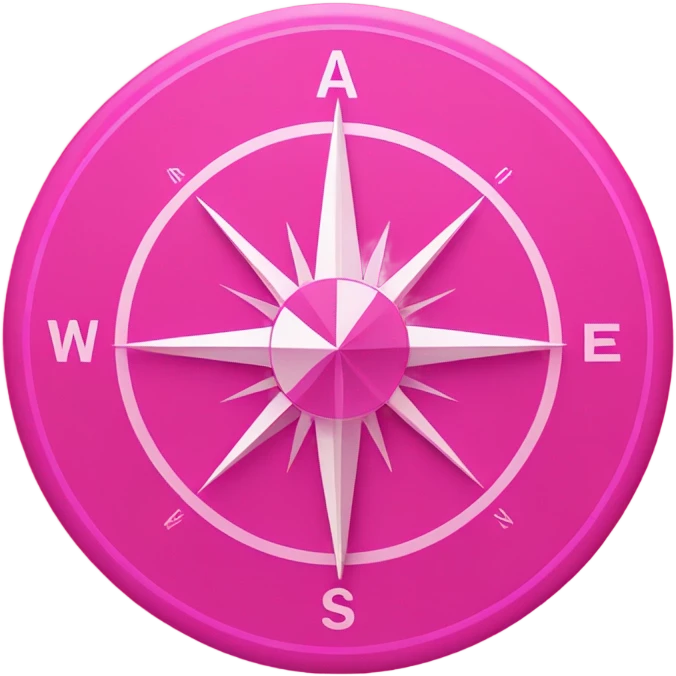 pink compass emoji