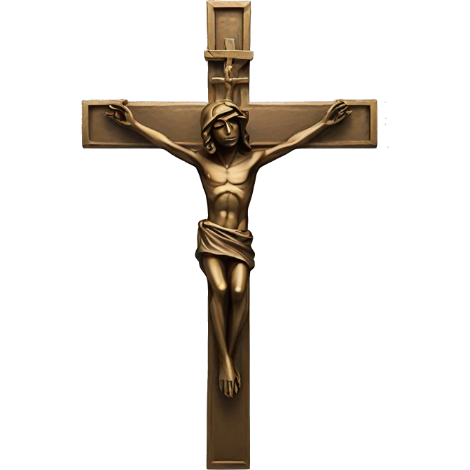 crucifix bronze statue emoji