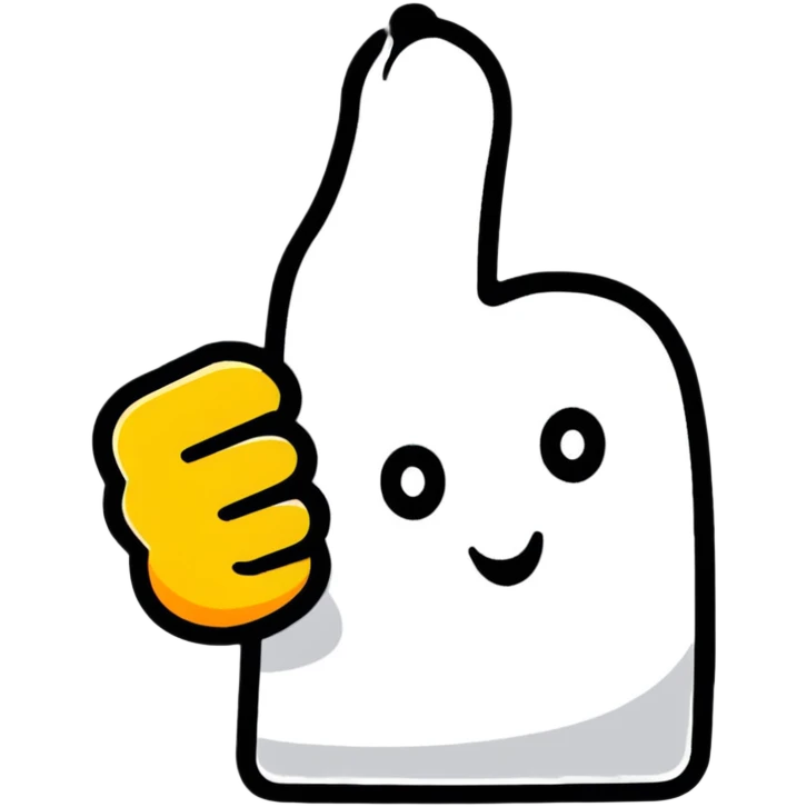 thumbs up like button social media emoji