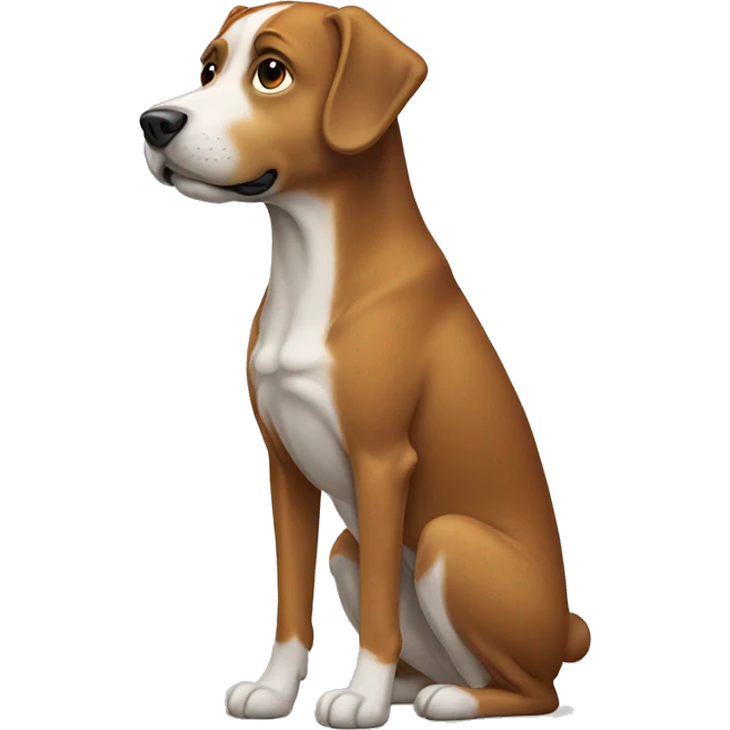 dog standing side view emoji