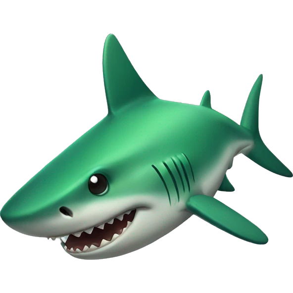 green shark  emoji