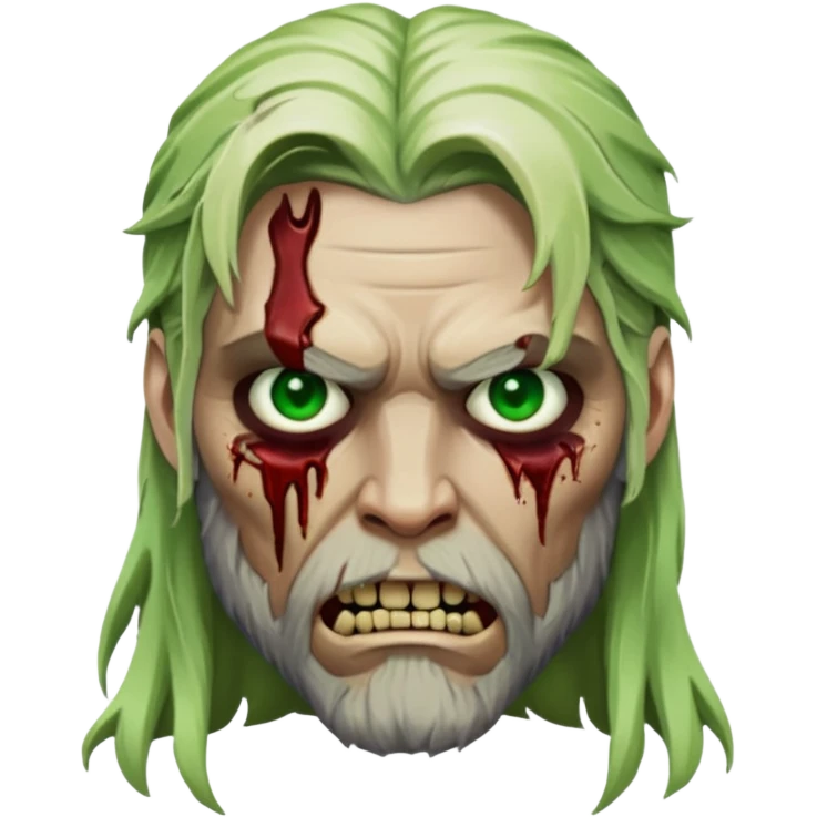 Zombie thor face  emoji