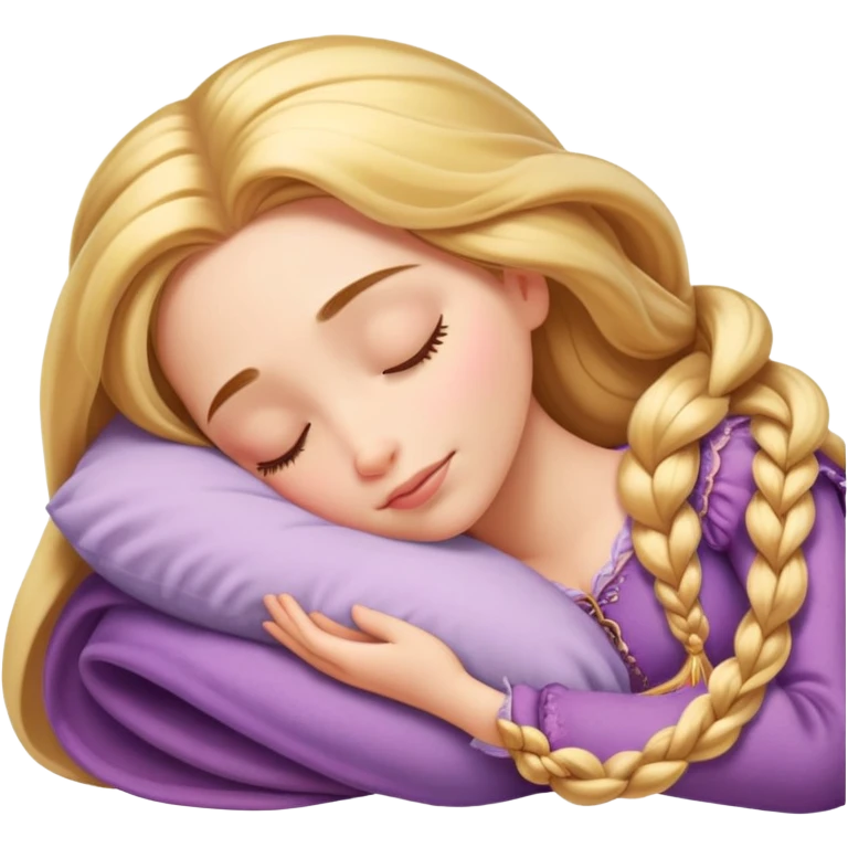 Rapunzel dormindo  emoji