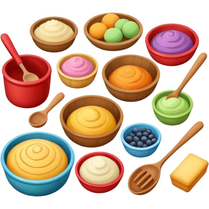 aethetic baking ingredients emoji