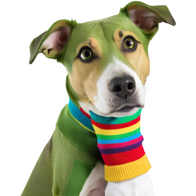 Dog wearing socks emoji