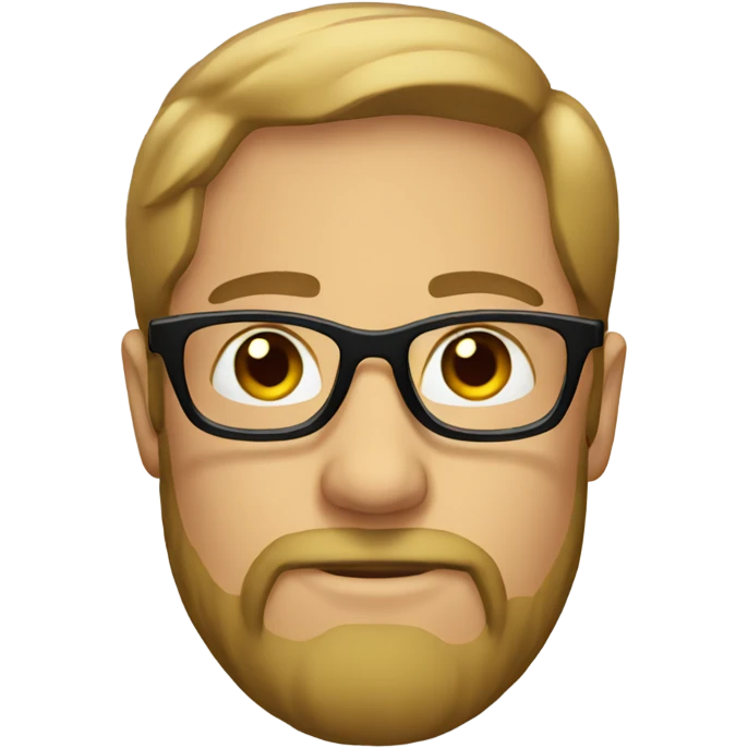 male with glasses and beard emoji