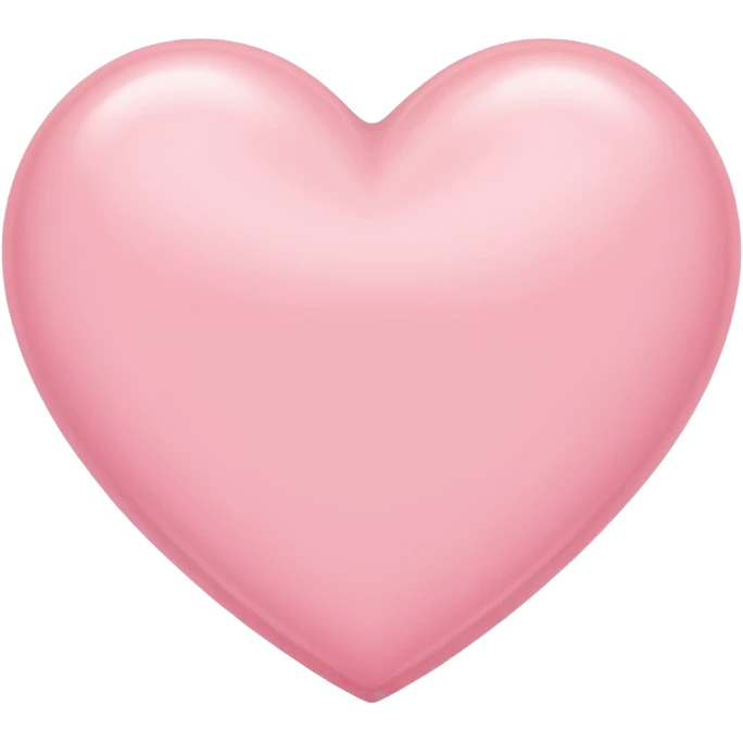 Light pink Heart emoji