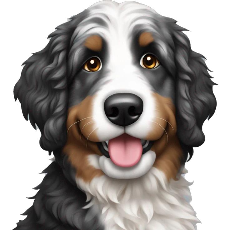 tri merle bernedoodle emoji