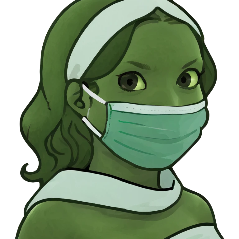 girl long wavy light brown hair in towel wrap with a face mask emoji