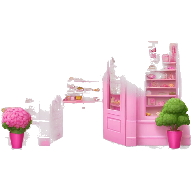 pink barbie shop emoji
