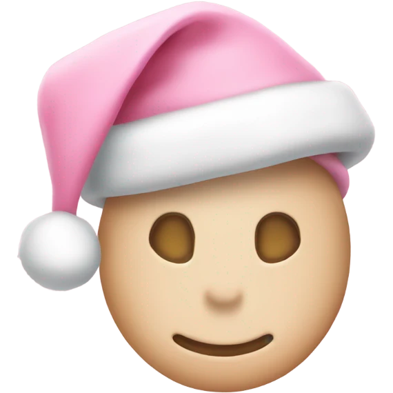 light pink santa hat emoji