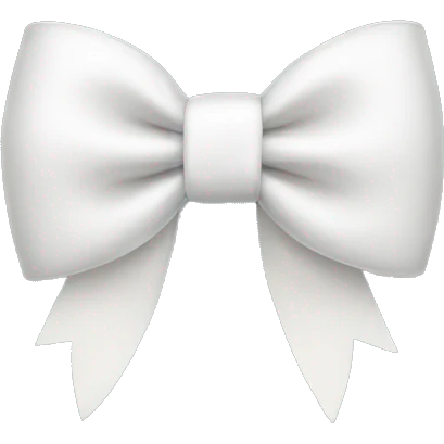 White bow emoji