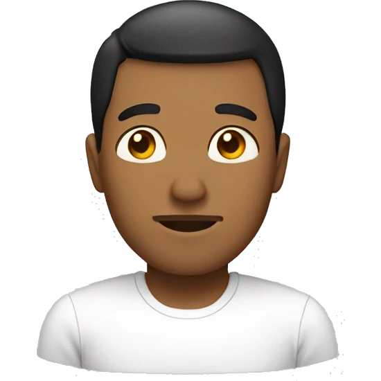 bowing man white with ginger and black hair emoji