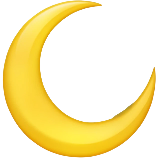 Crescent moon emoji