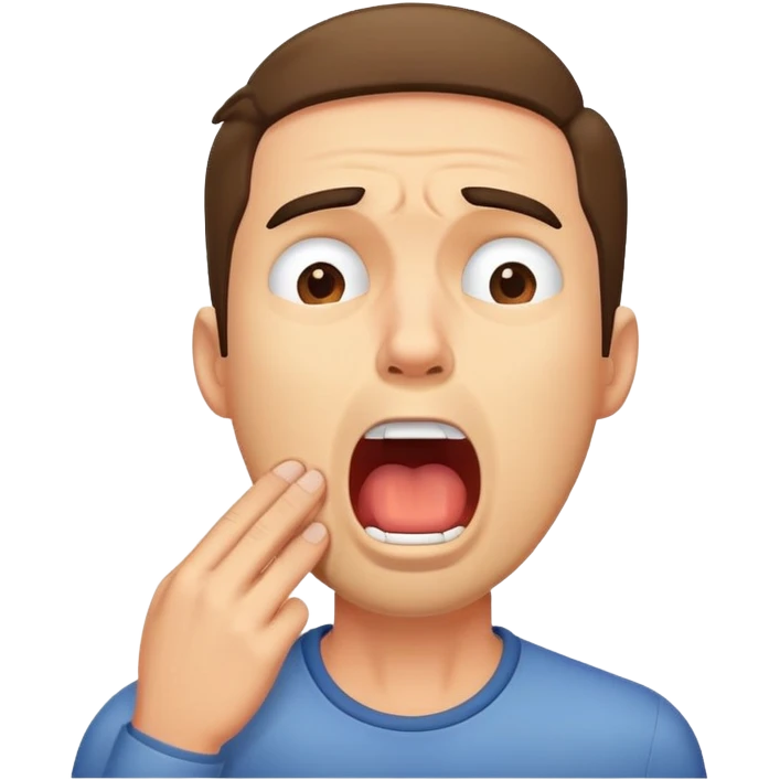 yawning man emoji