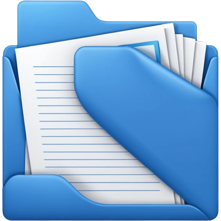 documents with blue cover emoji