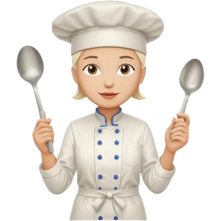 chef de cuisine, pop art, simple lines, flat emoji