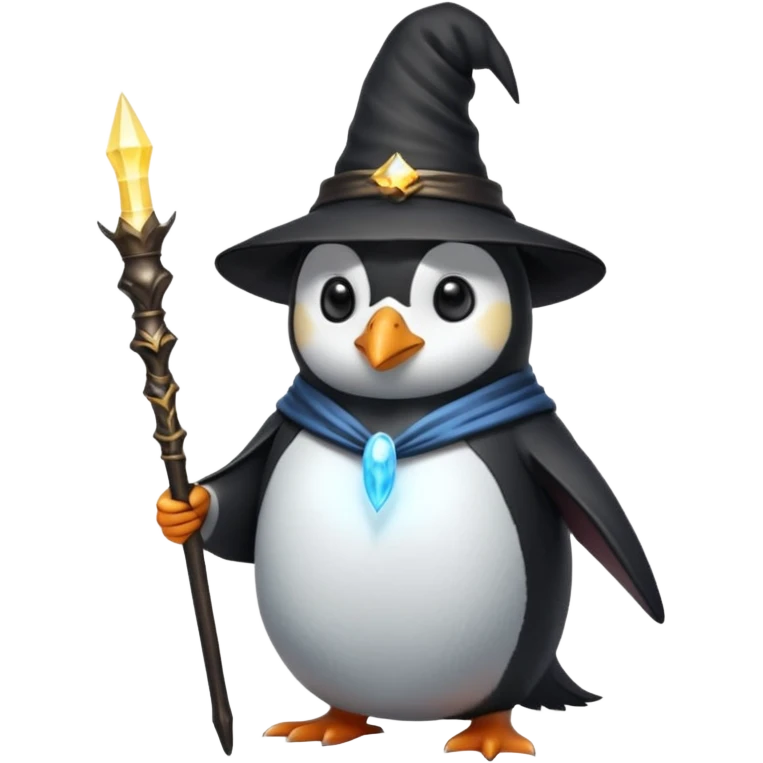 Penguin Wizard emoji