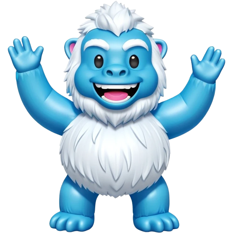 jeff koons yeti inflatable pinata emoji