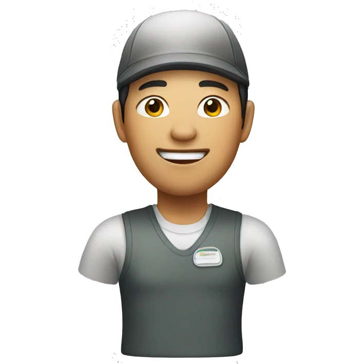asian fast food worker  emoji