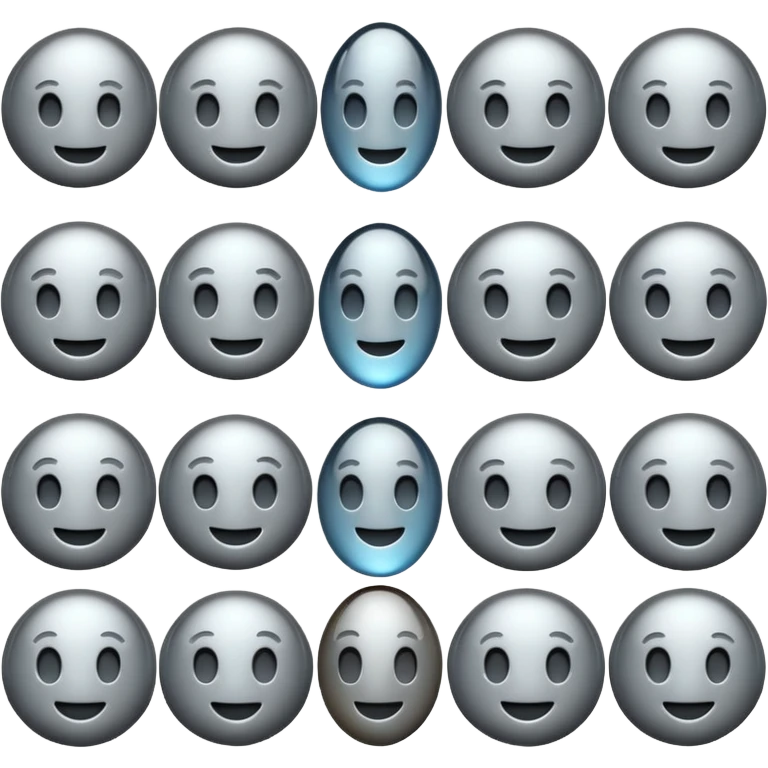 silver glass emojis emoji