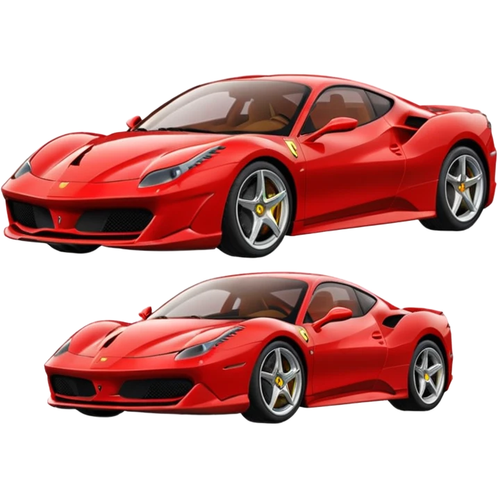 cartoon style ferrari emoji