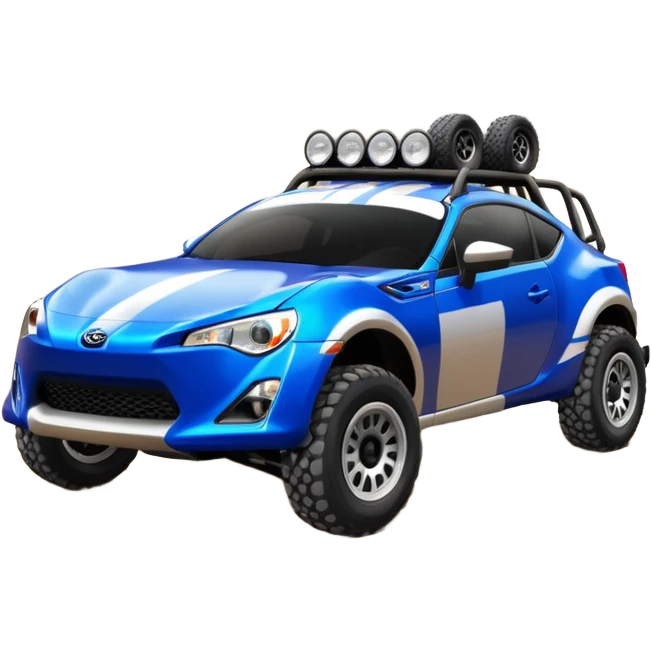 2013 scion fr-s ultramarine off road Baja dessert racer with silver wheels  emoji