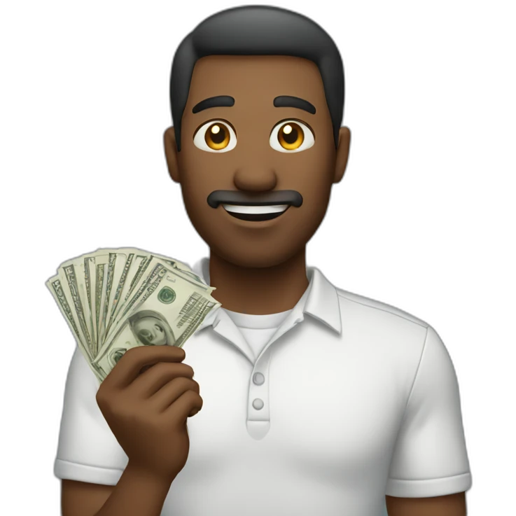 man holding money emoji