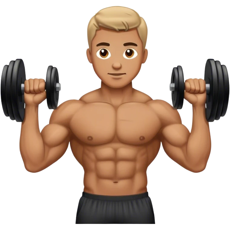 guy doing bicep-curls emoji