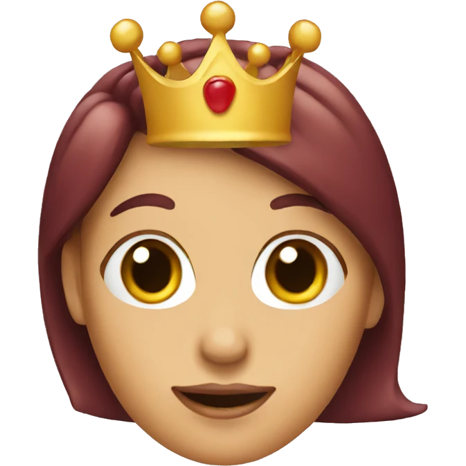 Female baked bean with a crown emoji
