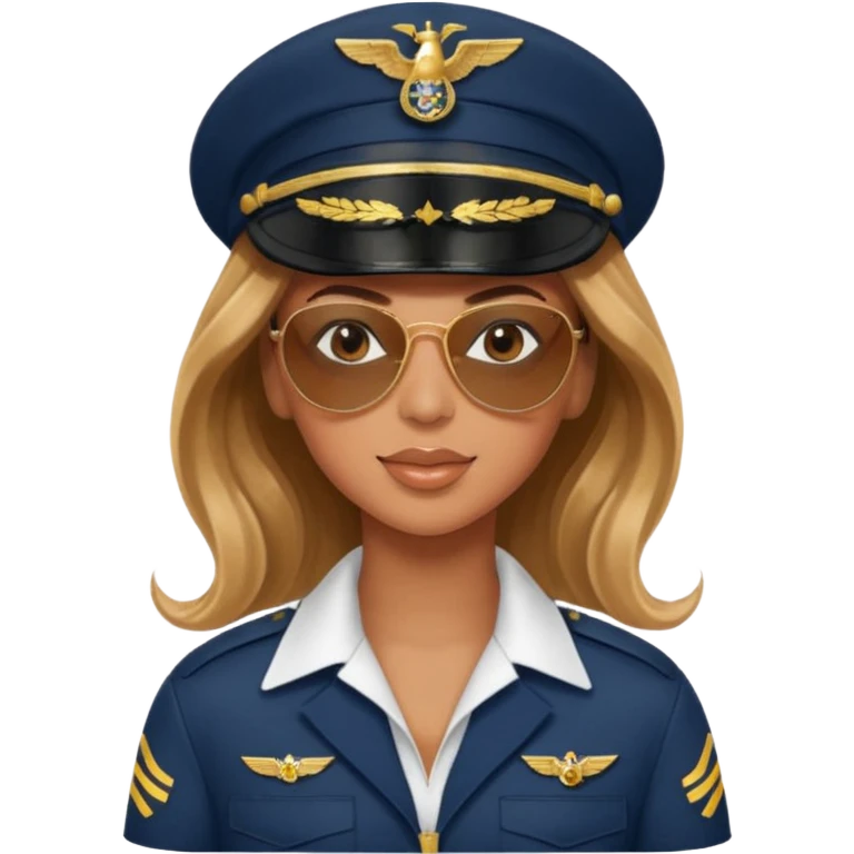 Beyonce as a pilot emoji