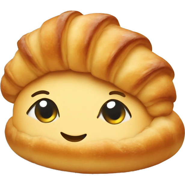 Cute croissant emoji