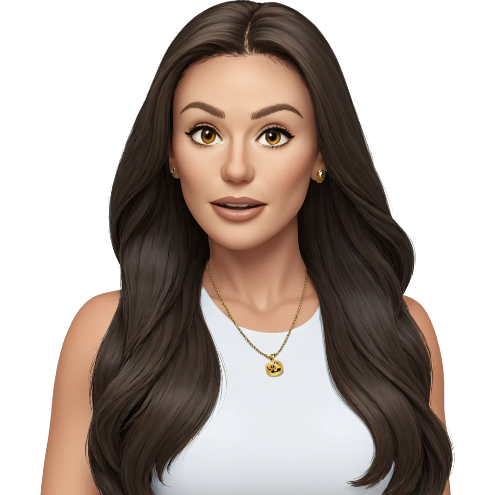girl with brown hair jewelry emoji