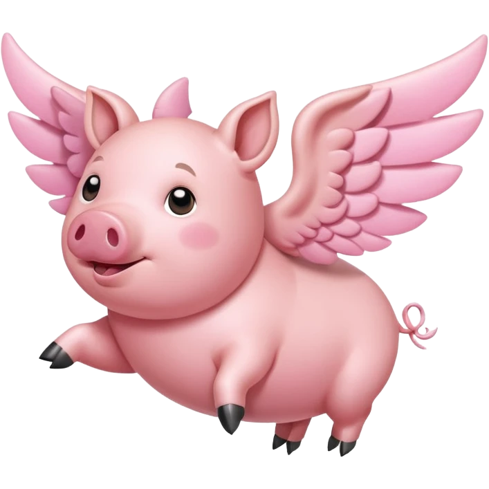 Flying pig emoji