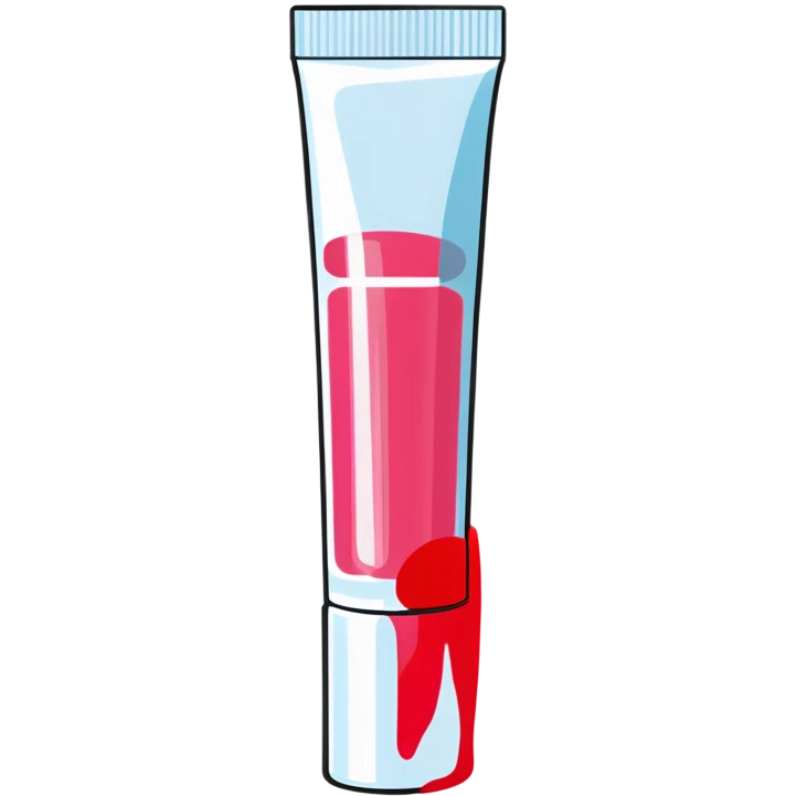 Light pink lip gloss tube  emoji