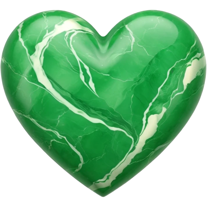 green heart with marble texture emoji