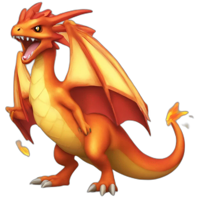 Dracaufeu pokémon emoji