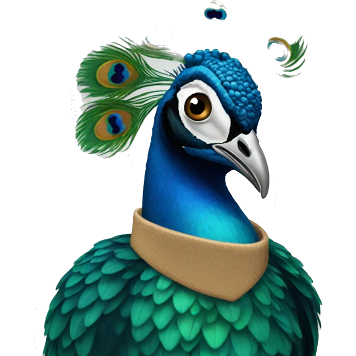 peacock snackbar emoji