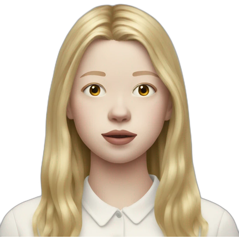 blonde Mia Goth emoji