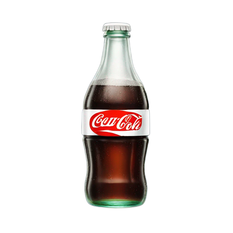 Glass coke bottle emoji