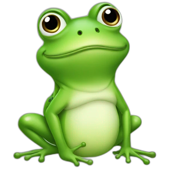 frog with a ponytail emoji