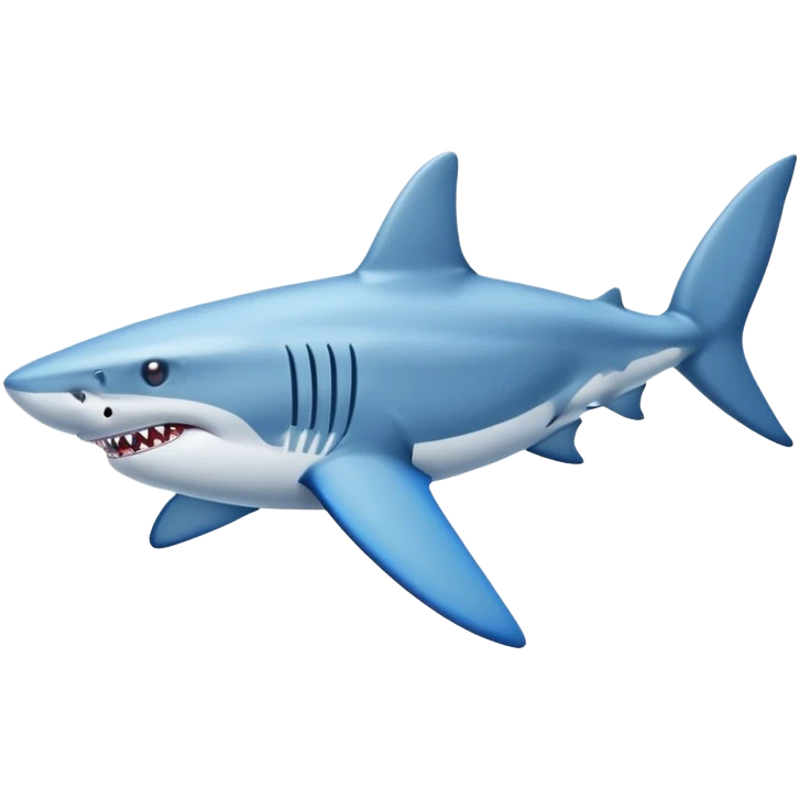 Shark wearing blue Nike shoes emoji