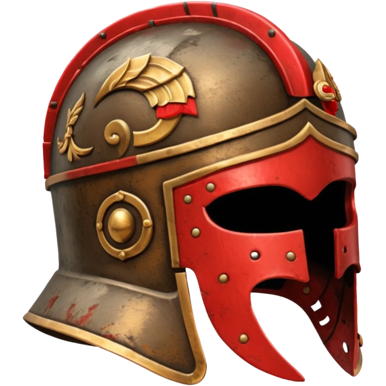 An emoji of an ancient Roman gladiator's helmet with a crest. emoji