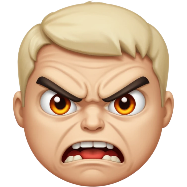 Angry hungry  emoji