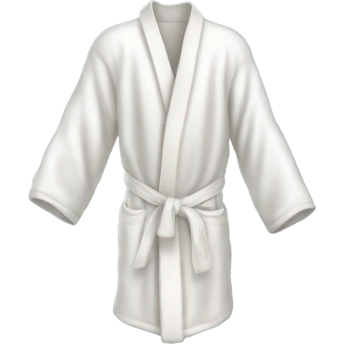 white silk slippers and robe emoji