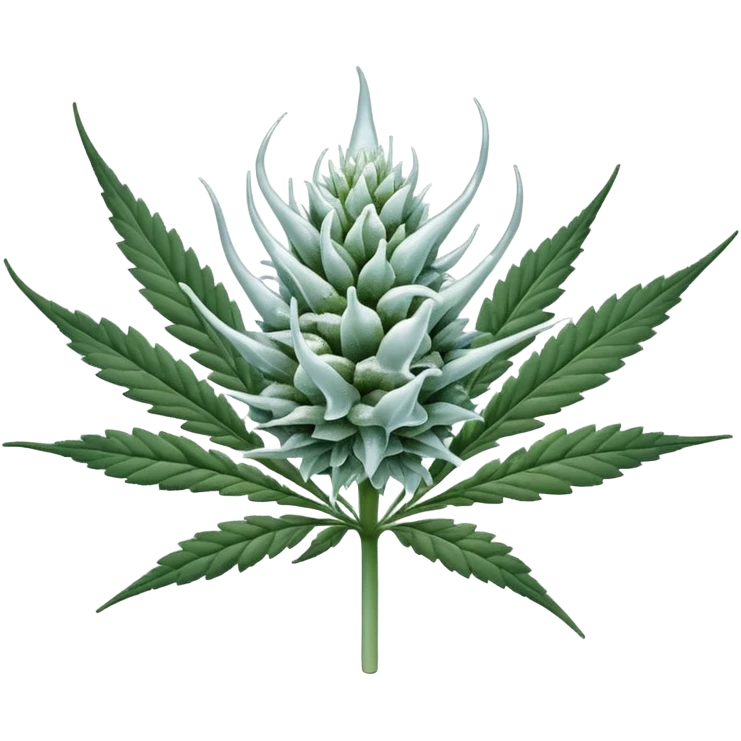 white color marijuana emoji