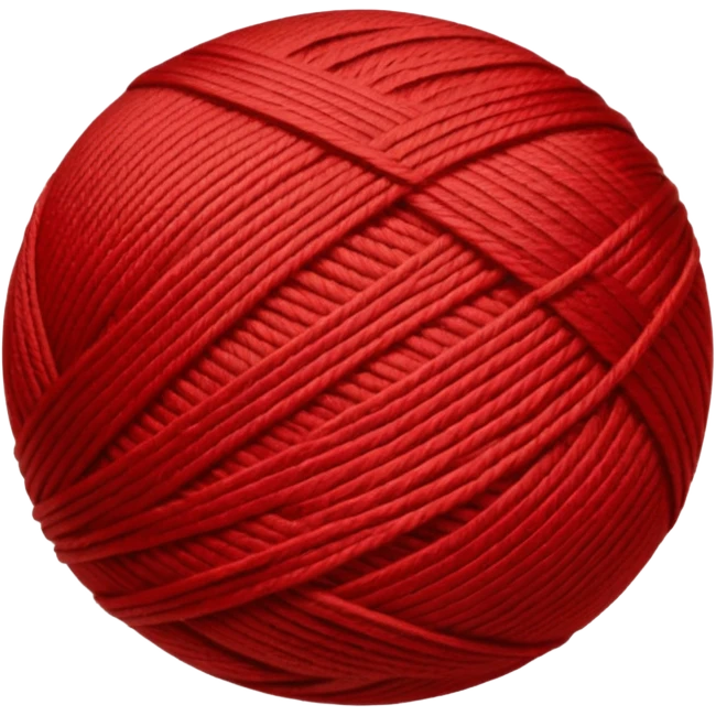 Red ball of thread emoji