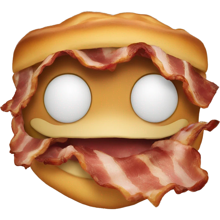 mouth full of bacon emoji
