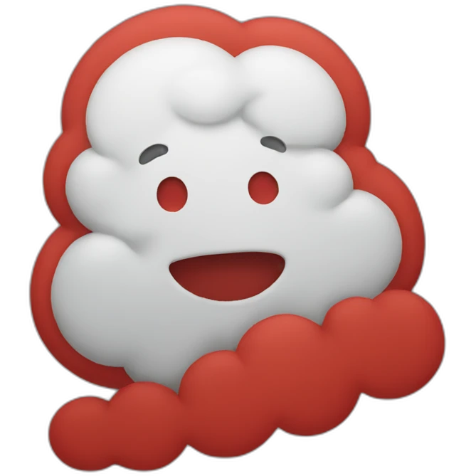 Red cloud emoji