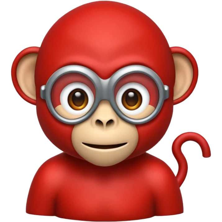 scienist red monkey emoji